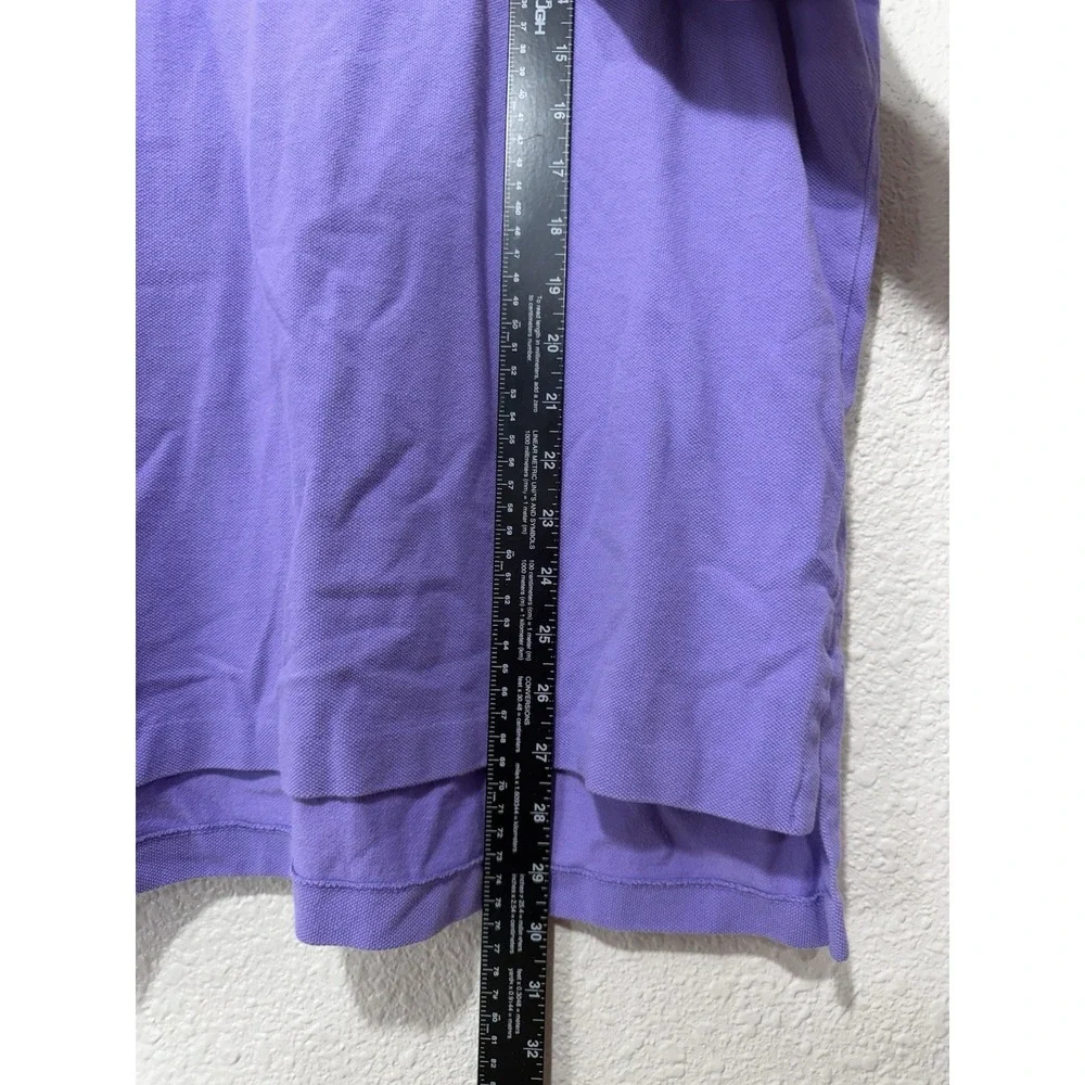vtg polo ralph lauren polo shirt Purple logo pony preppy Classic L Men's